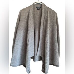 Bloomingdale's Taupe Open-Front Women's Cardigan Cashmere